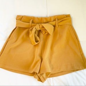 Forever 21 Mustard Shorts